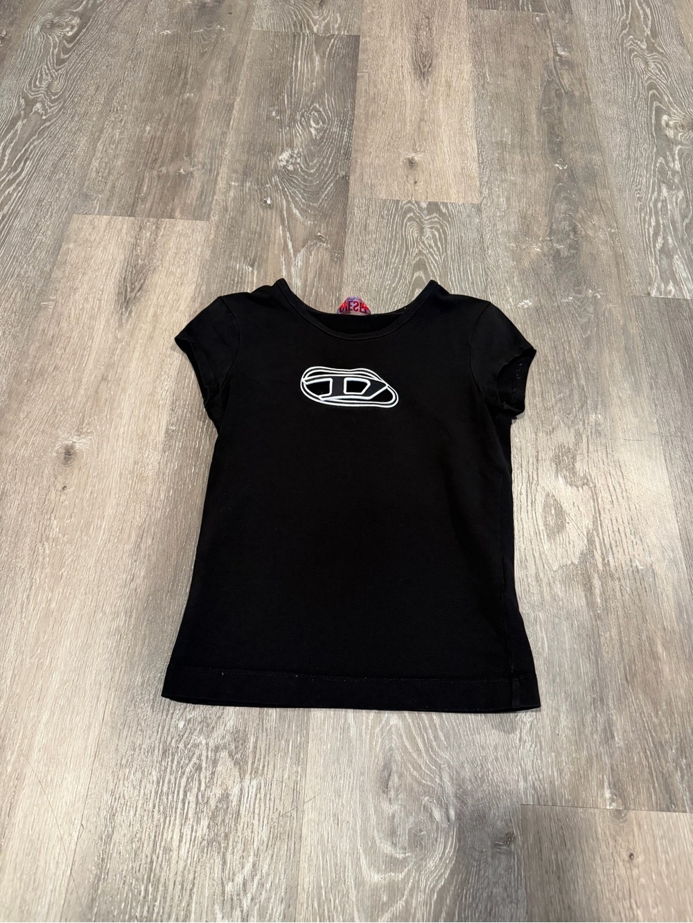 Diesel woman’s Black Logo Short Sleeve Tee